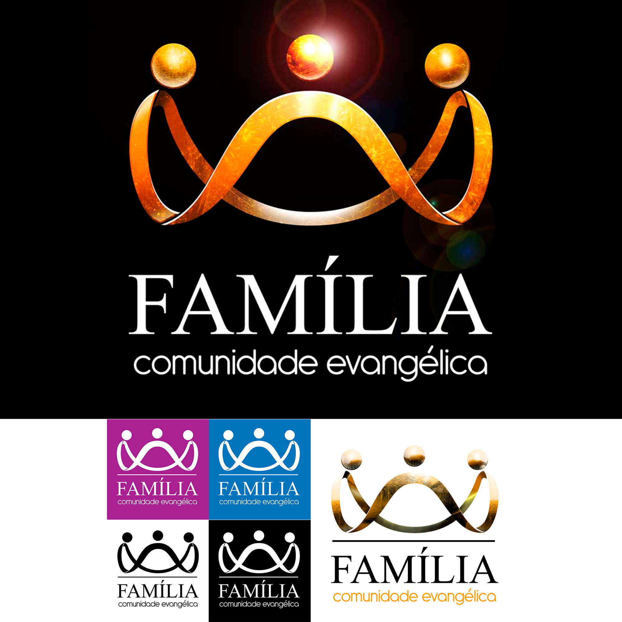 Logotipo Para igrejas - Comunidade Evangélica Família